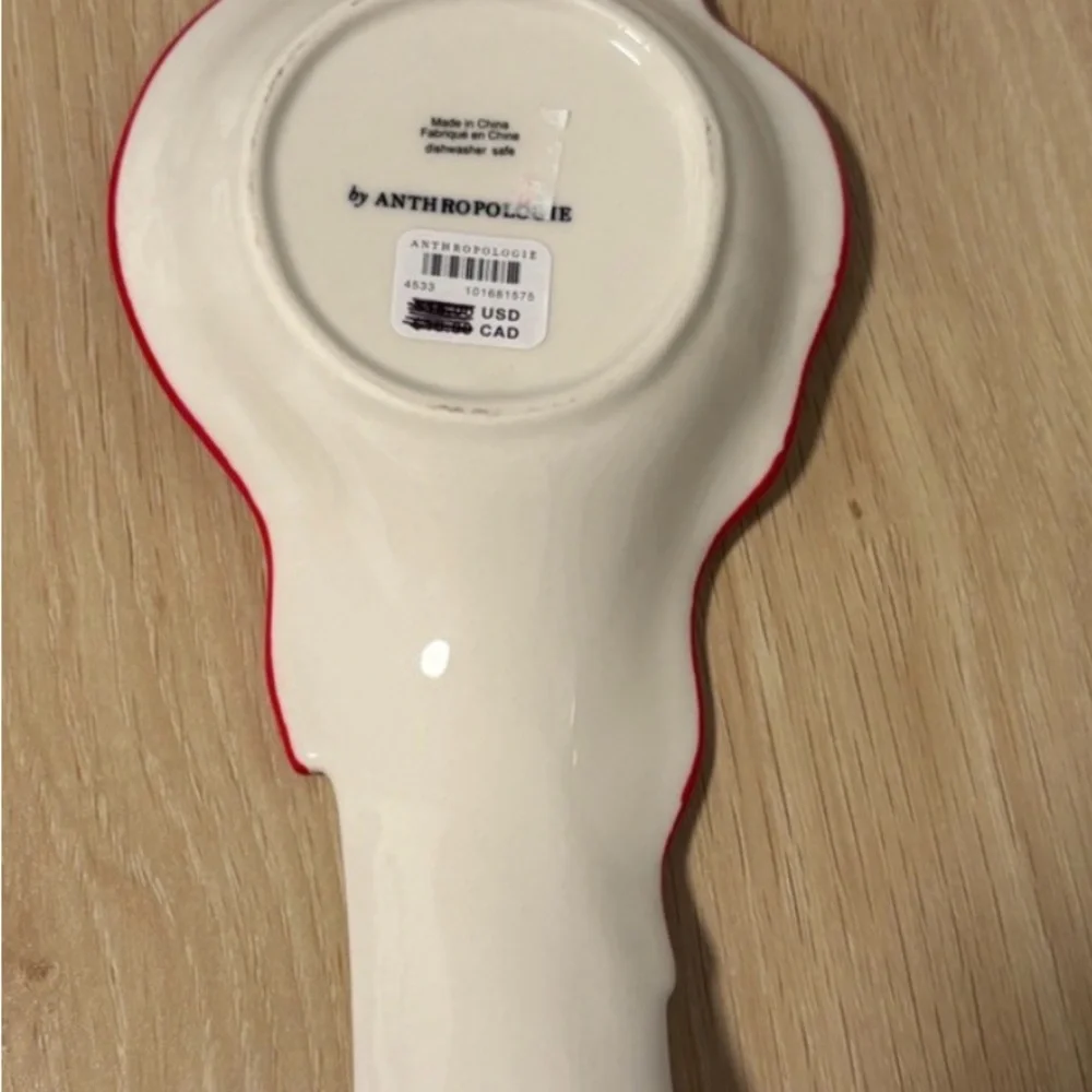 Anthropologie NWT Benedita Bow Stoneware Spoon Rest